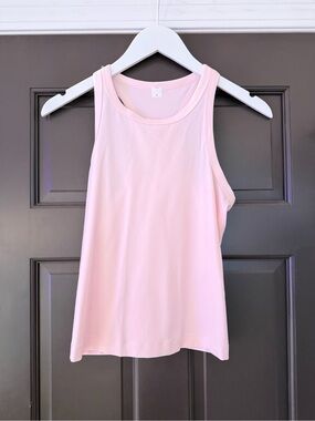 Lululemon Align Waist Length Racerback Tank Top Pink Pearl 8 Nulu